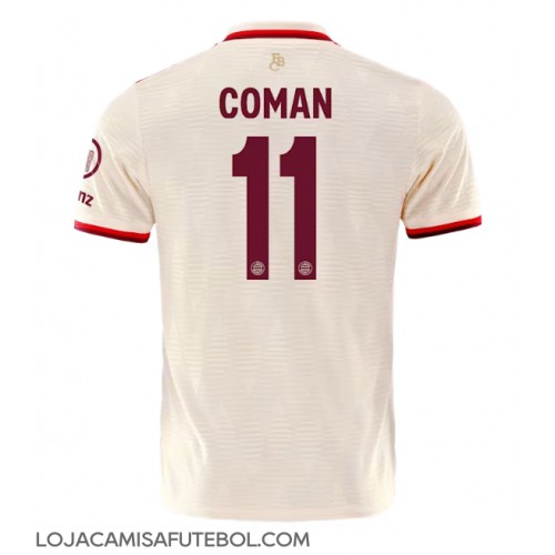 Camisa de Futebol Bayern Munich Kingsley Coman #11 Equipamento Alternativo 2024-25 Manga Curta